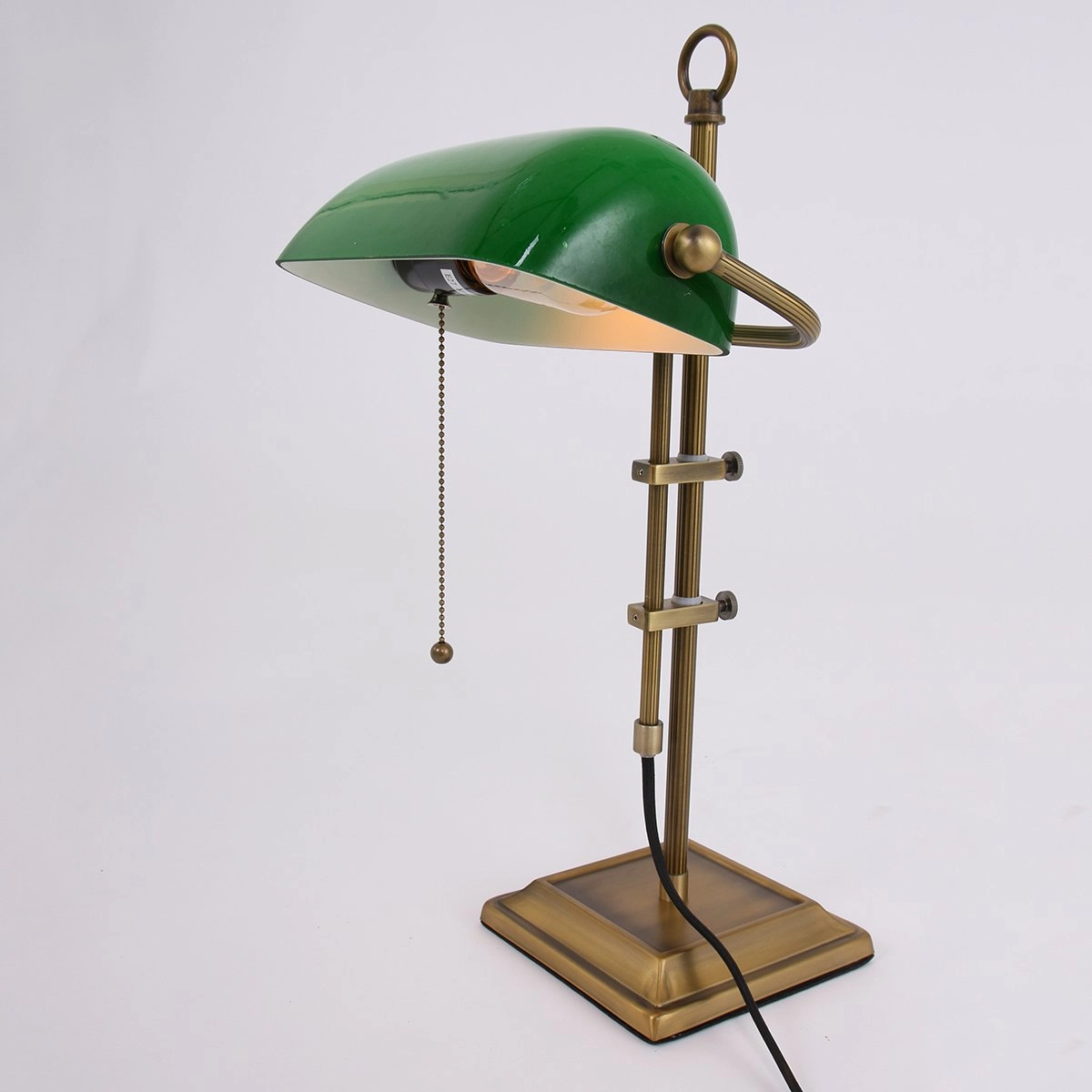 Desk lamp Ancilla gold with green Steinhauer 8712746115383