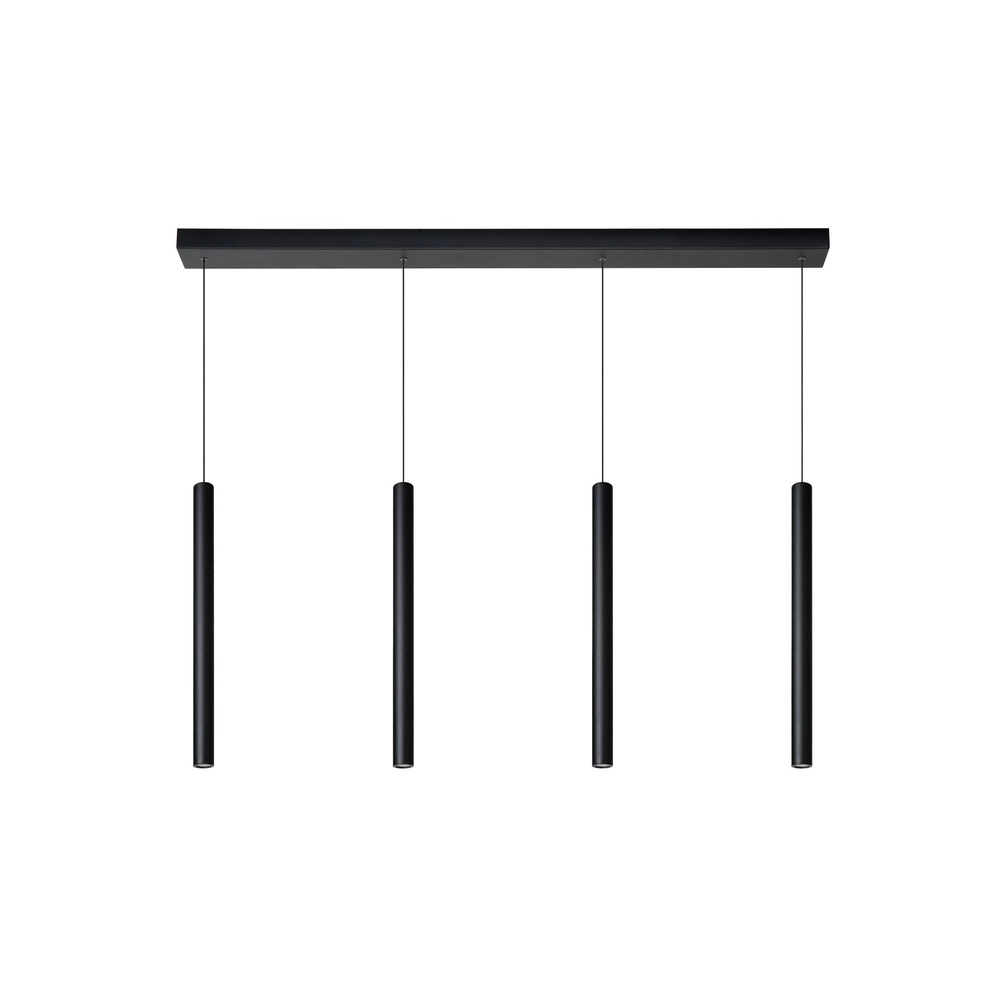 4-light pendant lamp Lorenz Design black
