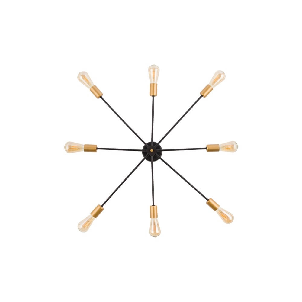 Black gold ceiling lamp Mill Lyora 5903139913591