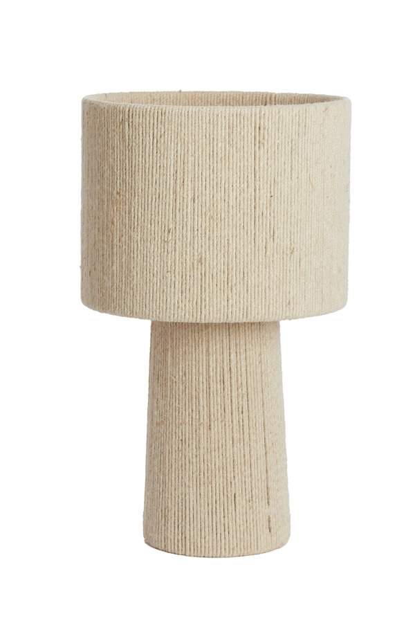 Japandi table lamp Pitino cream Ø 31.5cm Light & Living 8717807699932