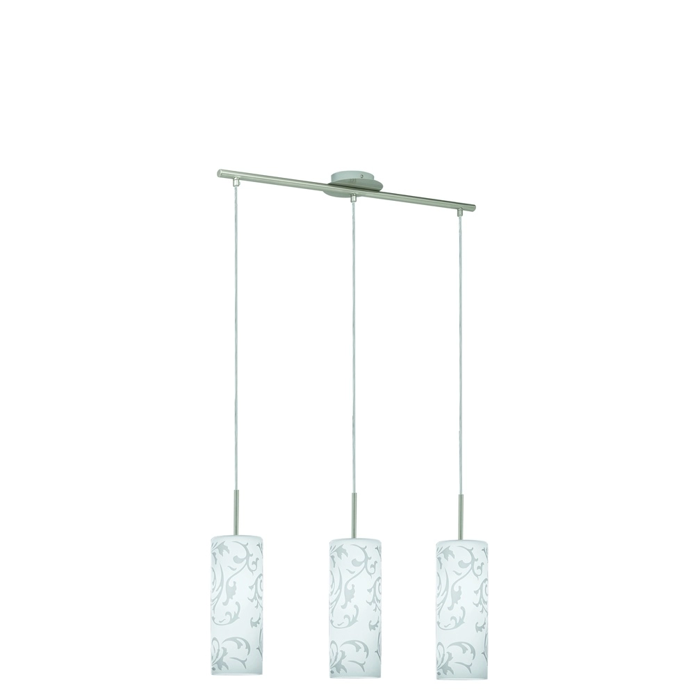3-light pendant lamp Amadora nickel