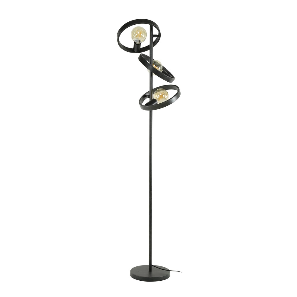 Rings floor lamp Hover 155cm high - charcoal Lyora 8716803513310