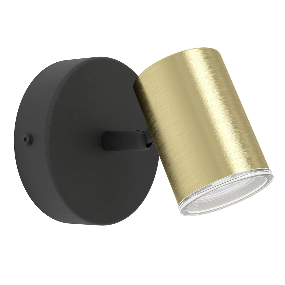 Bathroom spotlights Consuma 1 GU10 - black with gold