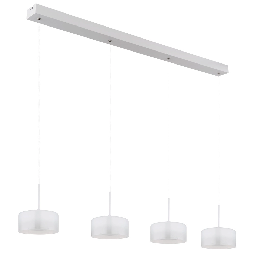 Design pendant lamp Belinda 4-light white Globo 9007371533299