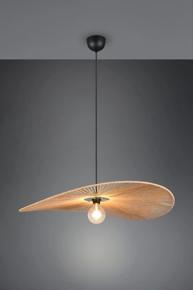 Large japandi pendant lamp Laurine Ø 78cm Trio 4017807637632
