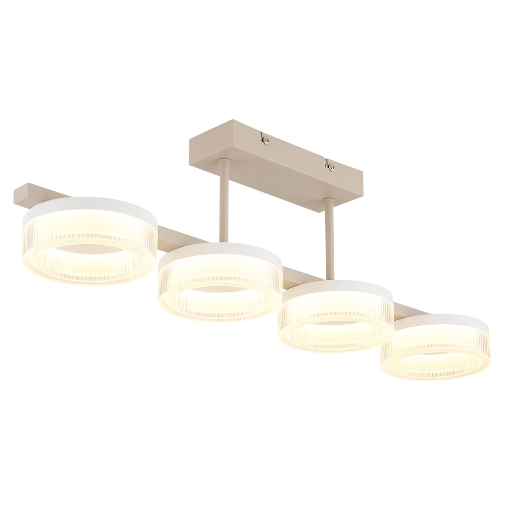 Modern ceiling lamp Zara sand brown 67cm