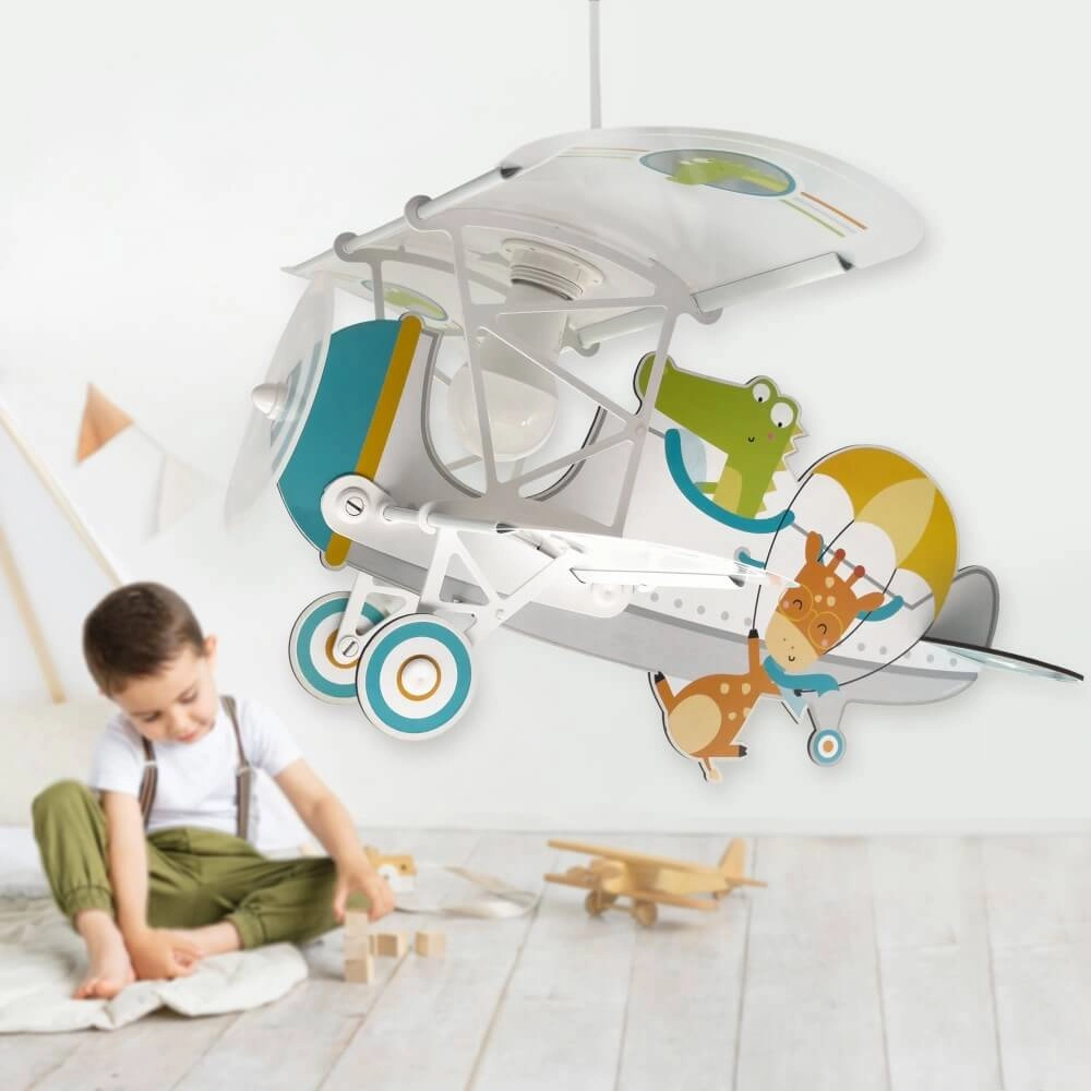 Children's pendant lamp Plane with crocodile Dalber 8420406545424