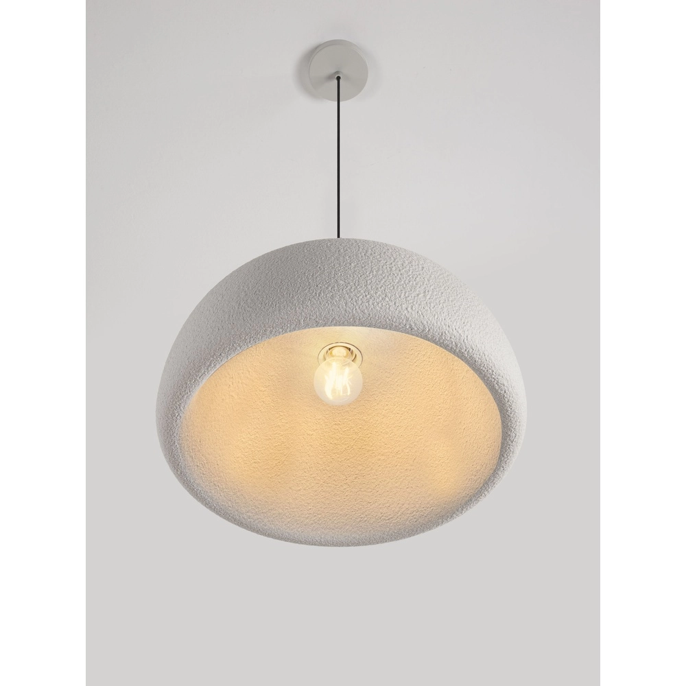 Modern pendant lamp Davo grey Ø 43cm Lyora 5212017495662