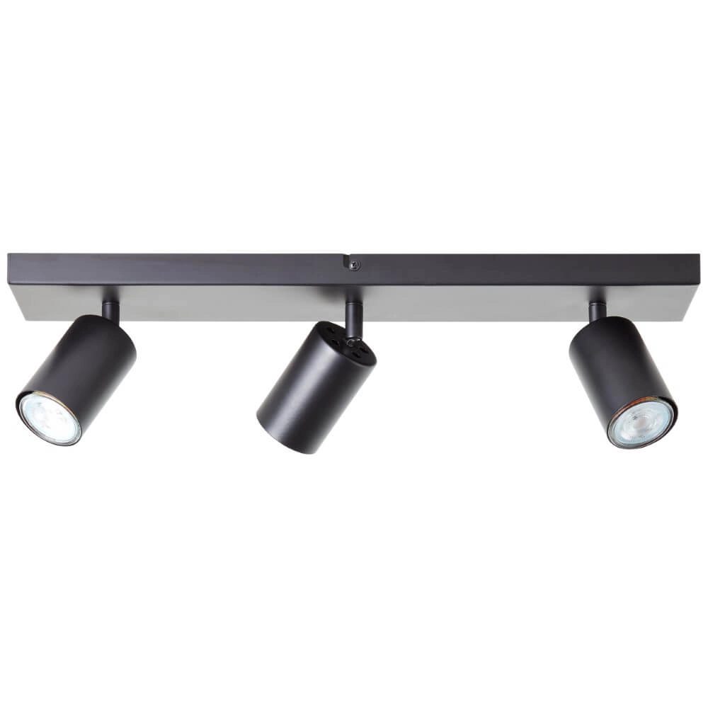 Black ceiling spotlight Jello 3-light Brilliant 4004353409387