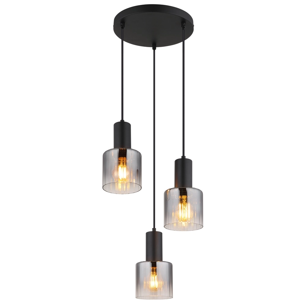 Design pendant lamp Jack 3-light black