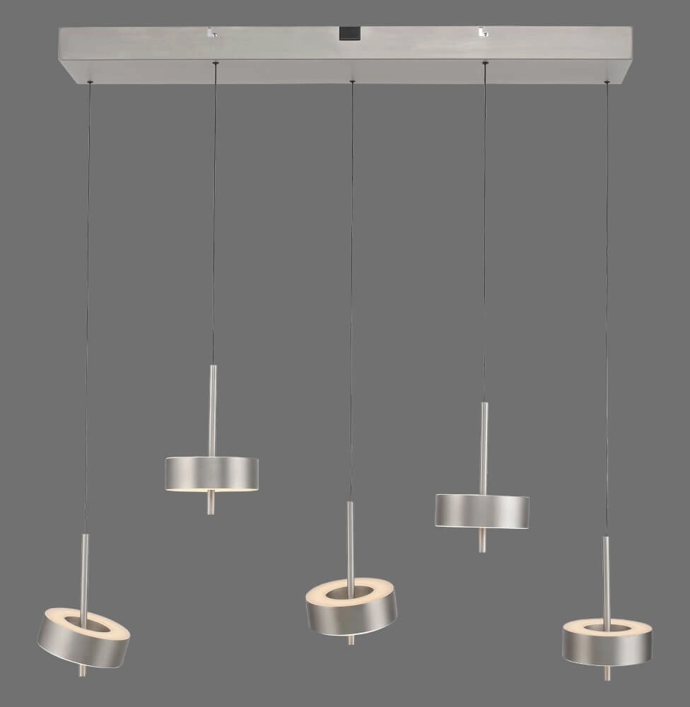 5-light pendant lamp Q-Rotate Aluminum Modern Paul Neuhaus 4012248383186