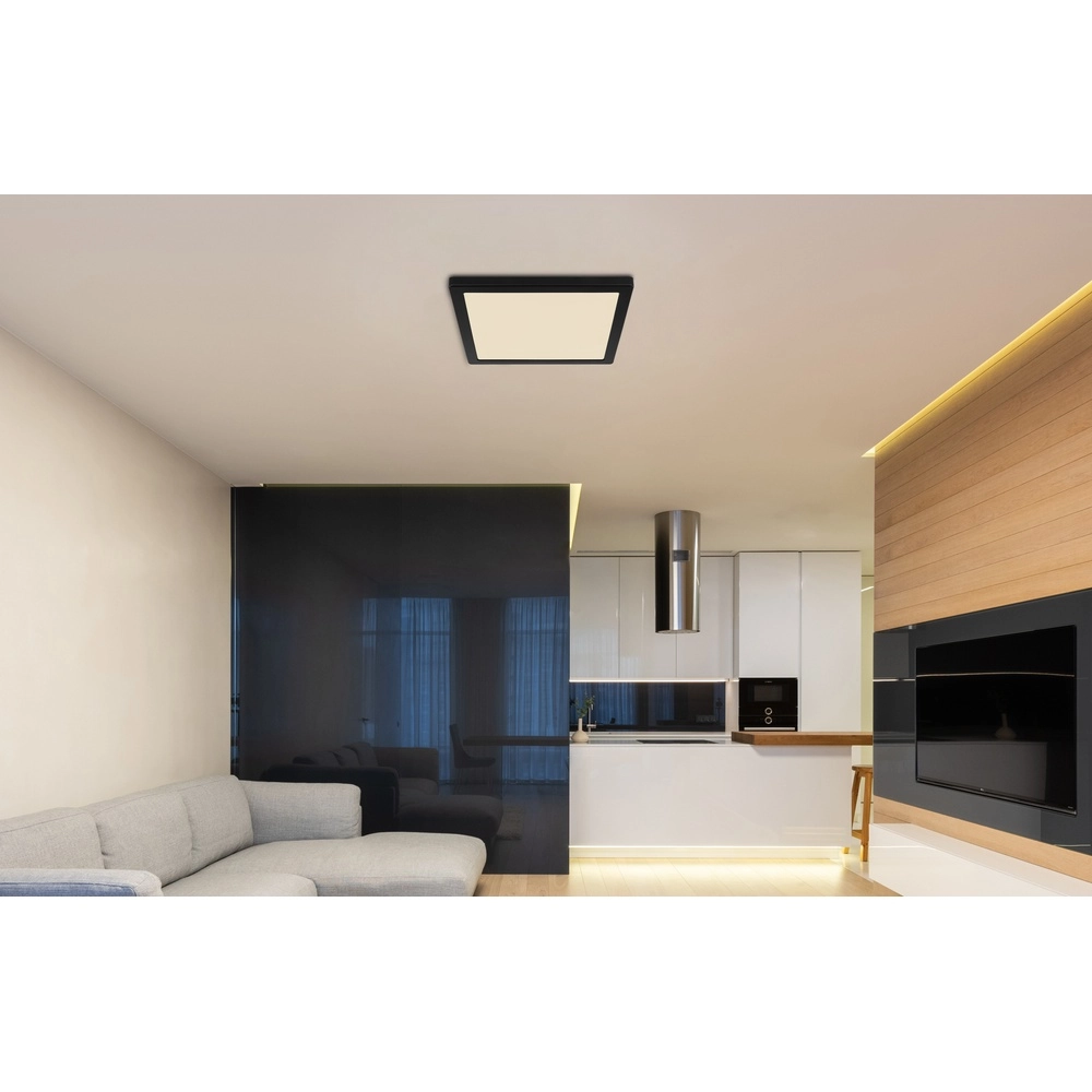 Design ceiling light Lasse Square Black 29.1cm Globo 9007371436903