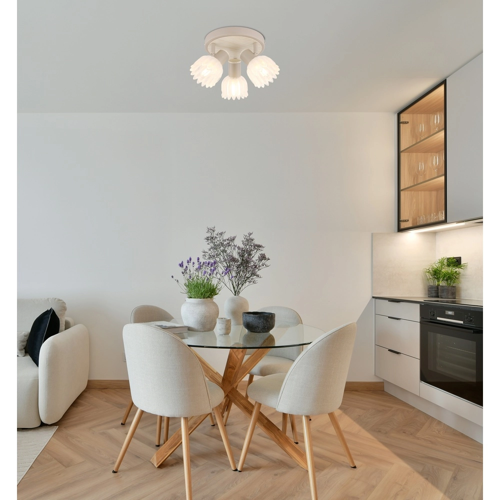 3-light ceiling spotlight Planta sand brown Globo 9007371572939