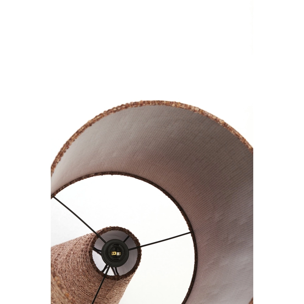 Floor lamp Micky Ø 38cm - bouclé - burgundy Light & Living 8717807834203