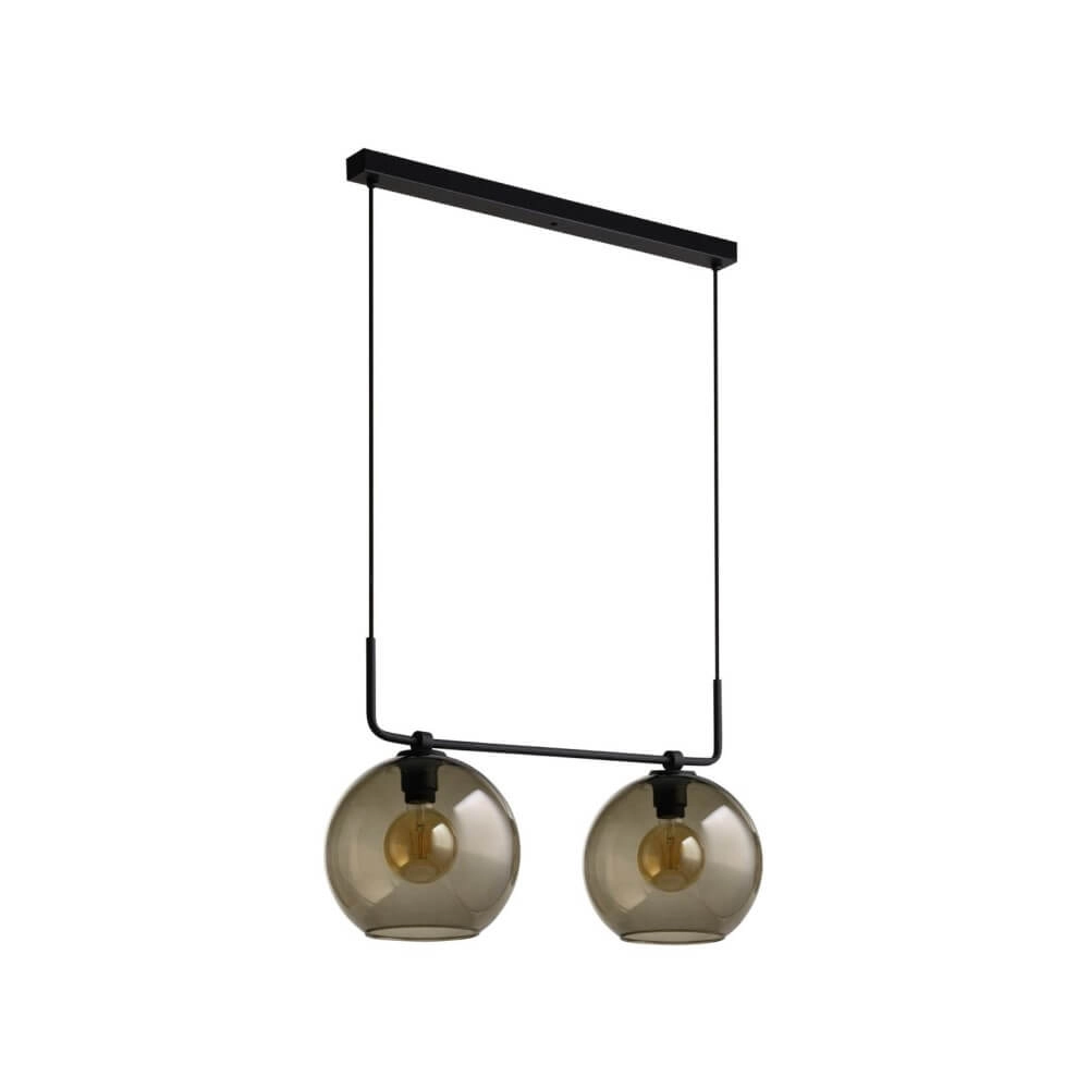 Wall lamp Monaco 2-light with glass
