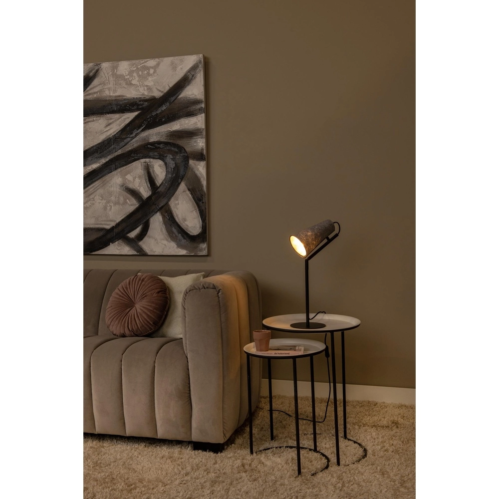 Unique table lamp Bensen grey Lucide 5411212051639