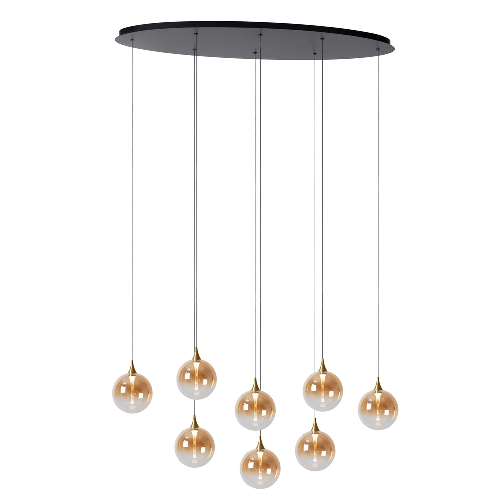 Design LED pendant light Gisela fading - 8x Ø 16cm