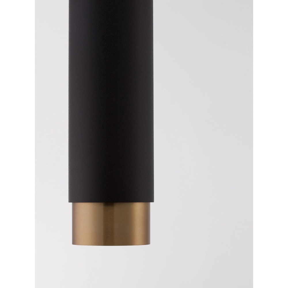 Pendant lamp Pongo M single 30cm black with gold Lyora 5212017430328
