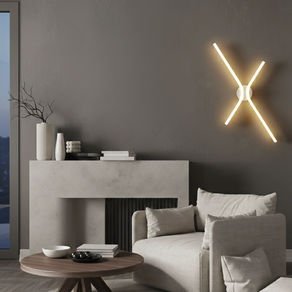 Design wall lamp Akro white