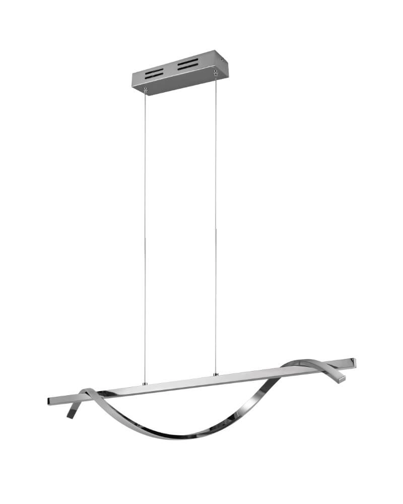 Hanging lamp Isabel 100cm long chrome