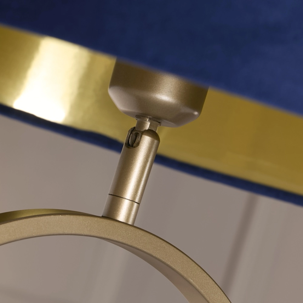 Floor lamp Modish bronze with blue cap Searchlight 5053423307602