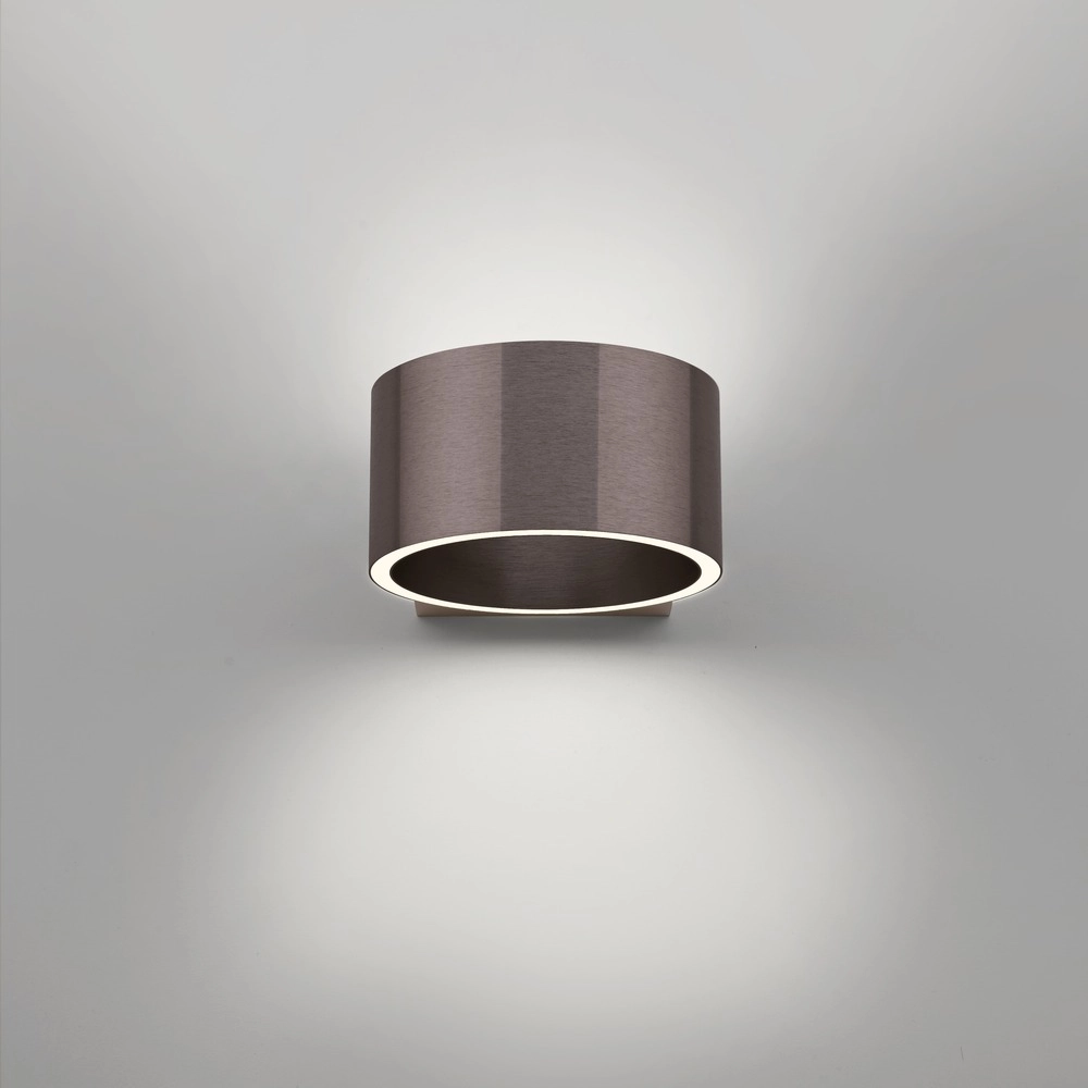 Rechargeable wall lamp Pure Akku Clipse Dark brown brushed Paul Neuhaus 4012248393017