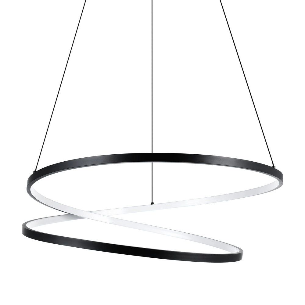 Ø 70cm LED pendant light Ruotale Black Eglo 9008606303526