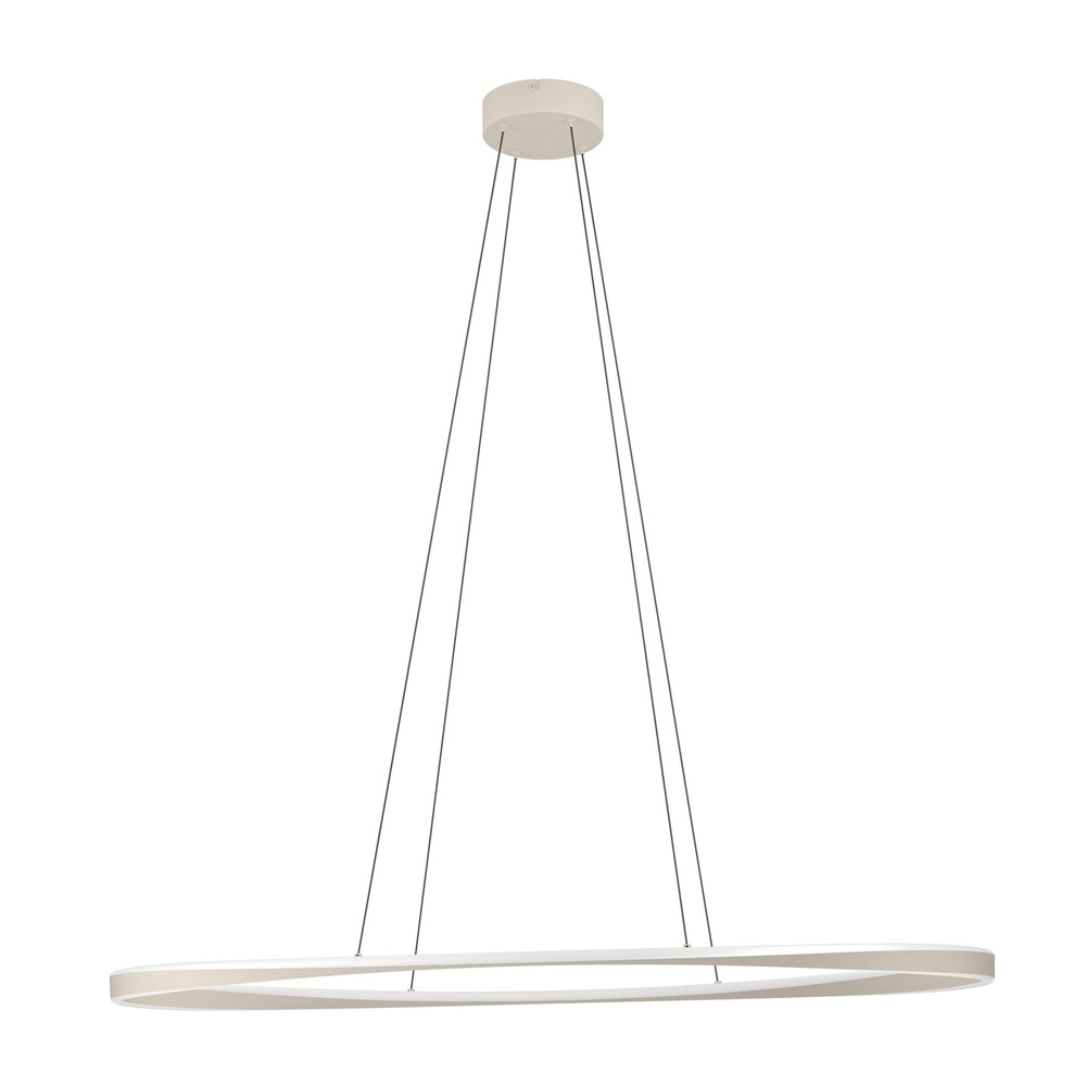 Design pendant lamp Camerota sand brown oval