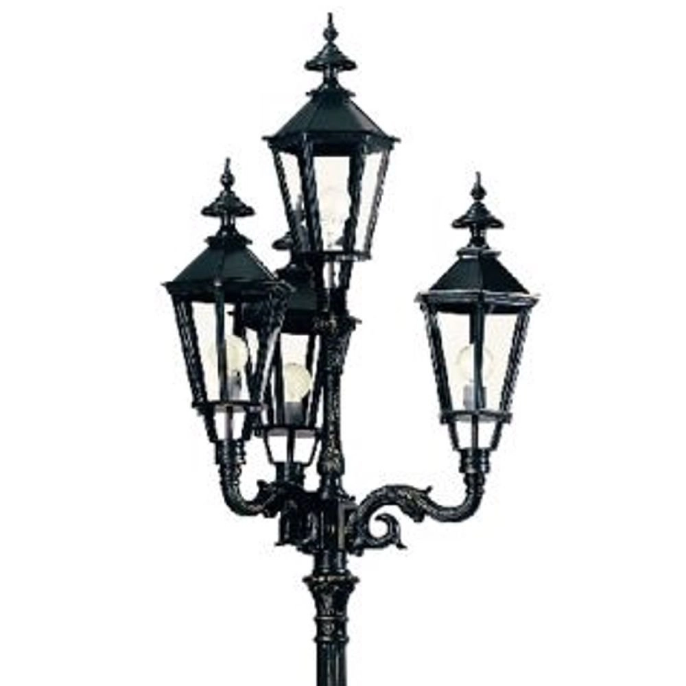 Nostalgic garden lamp Brussel 4-light - black KS Verlichting 8714732050104