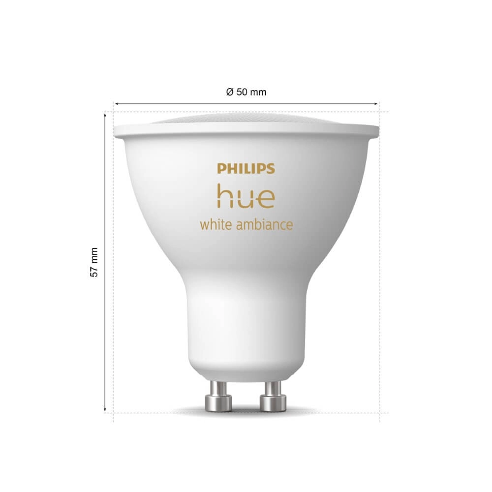 Light source Hue GU10 - 4,2W - White Ambiance Philips 8720169229976