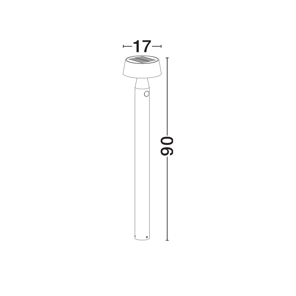 Solar garden lamp Chiaro 90cm Lyora 5212017479150