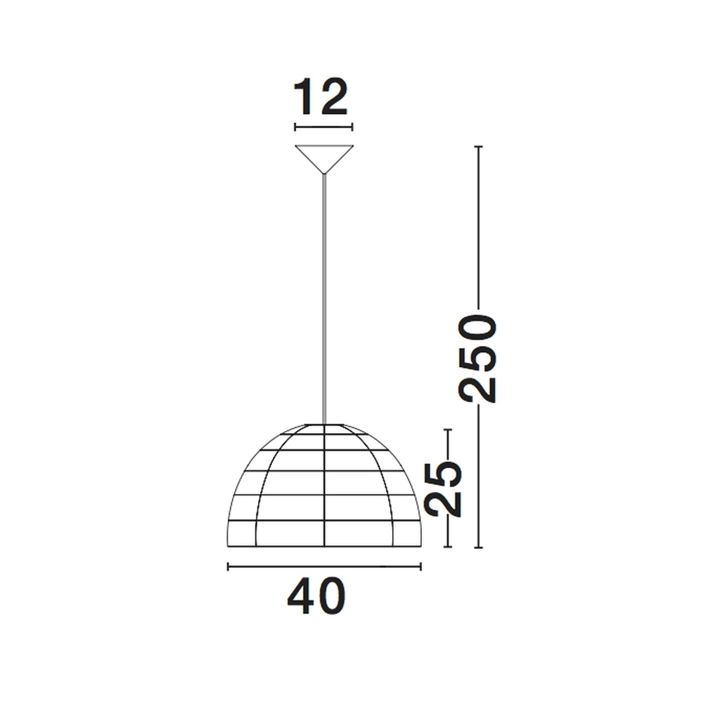 Rattan pendant lamp Melody Ø 40cm Lyora 5212017416612