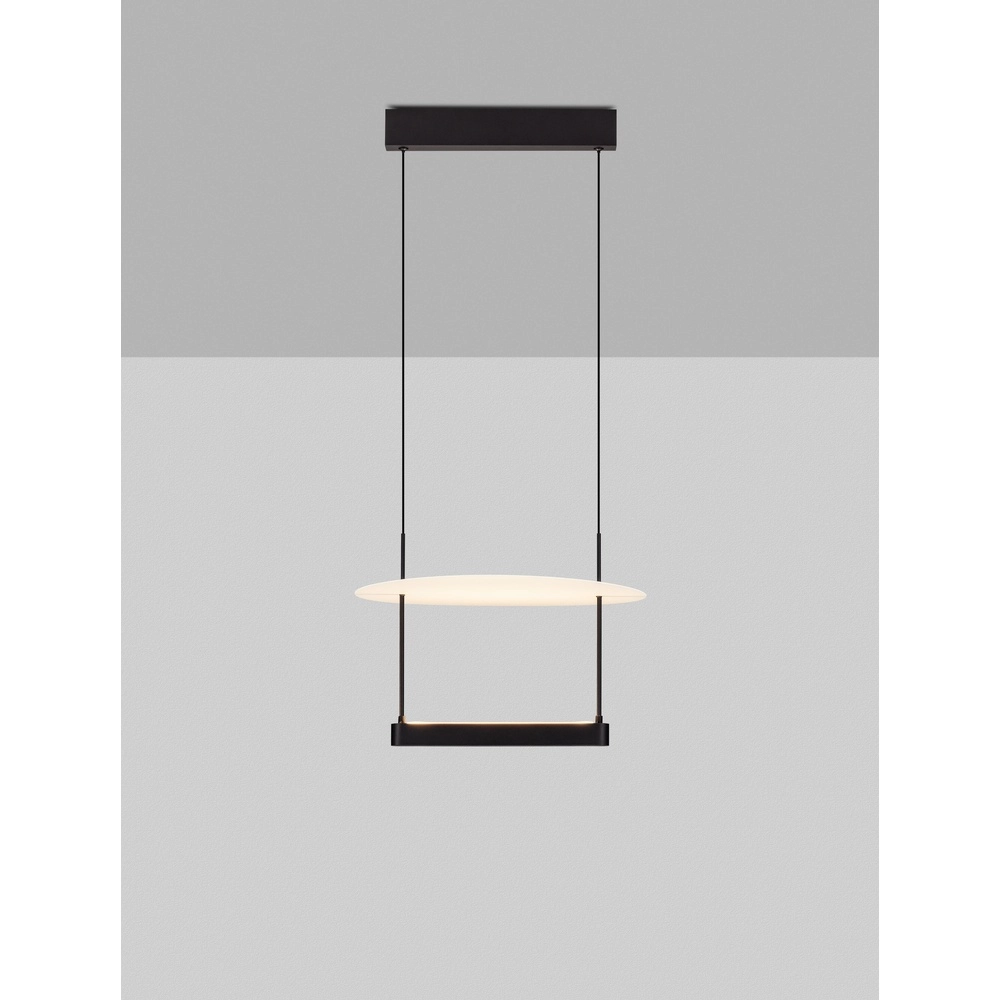 Design pendant lamp Diona Ø 40cm black with white