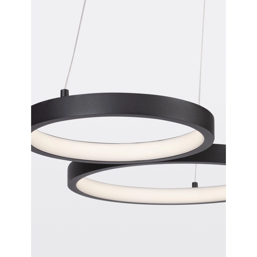 Modern pendant lamp Magnus black 55cm Lyora 5212017433169
