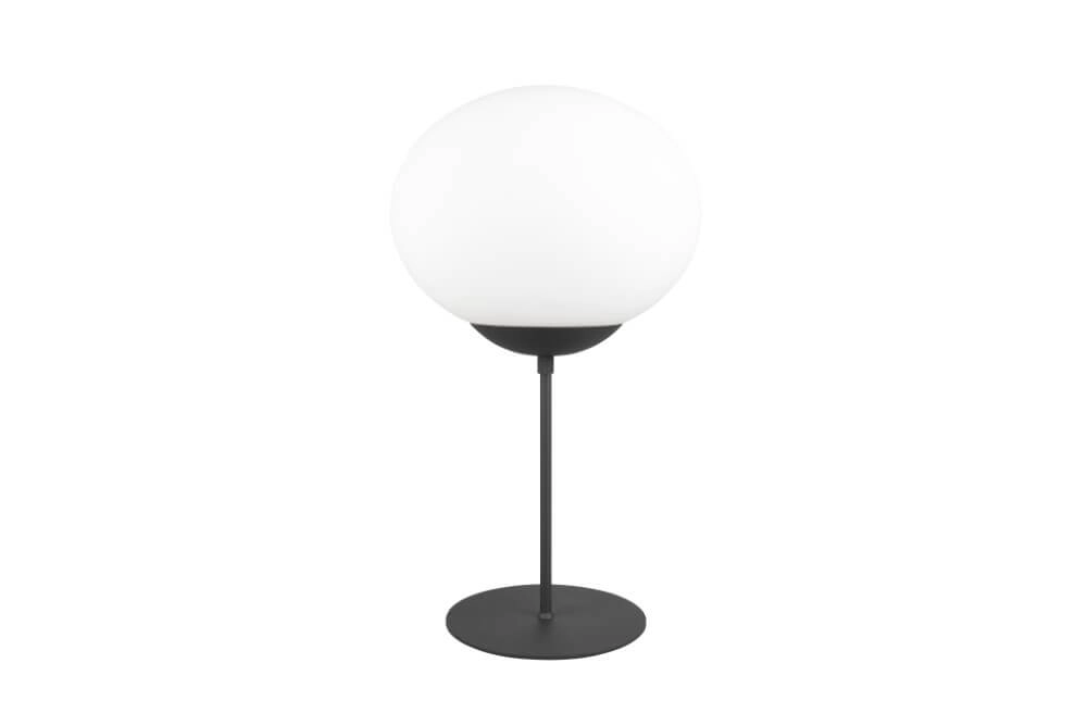 Table lamp Fomento Ø 30cm - black with white glass Trio 4017807616163
