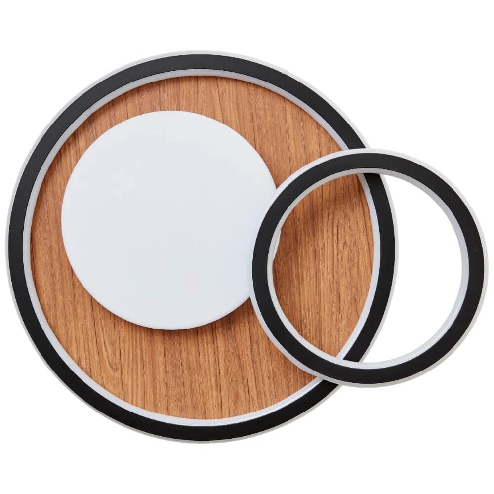 Round wooden ceiling lamp Karney Brilliant 4004353409646
