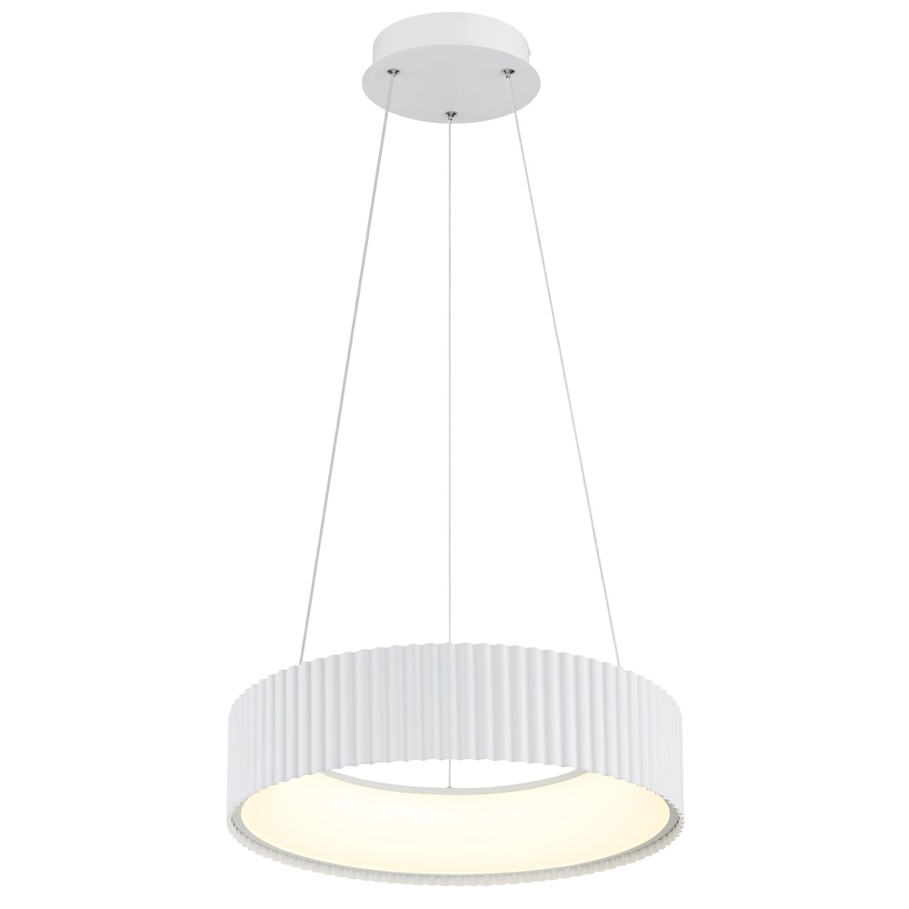 Design pendant lamp Kemp white Ø 46cm