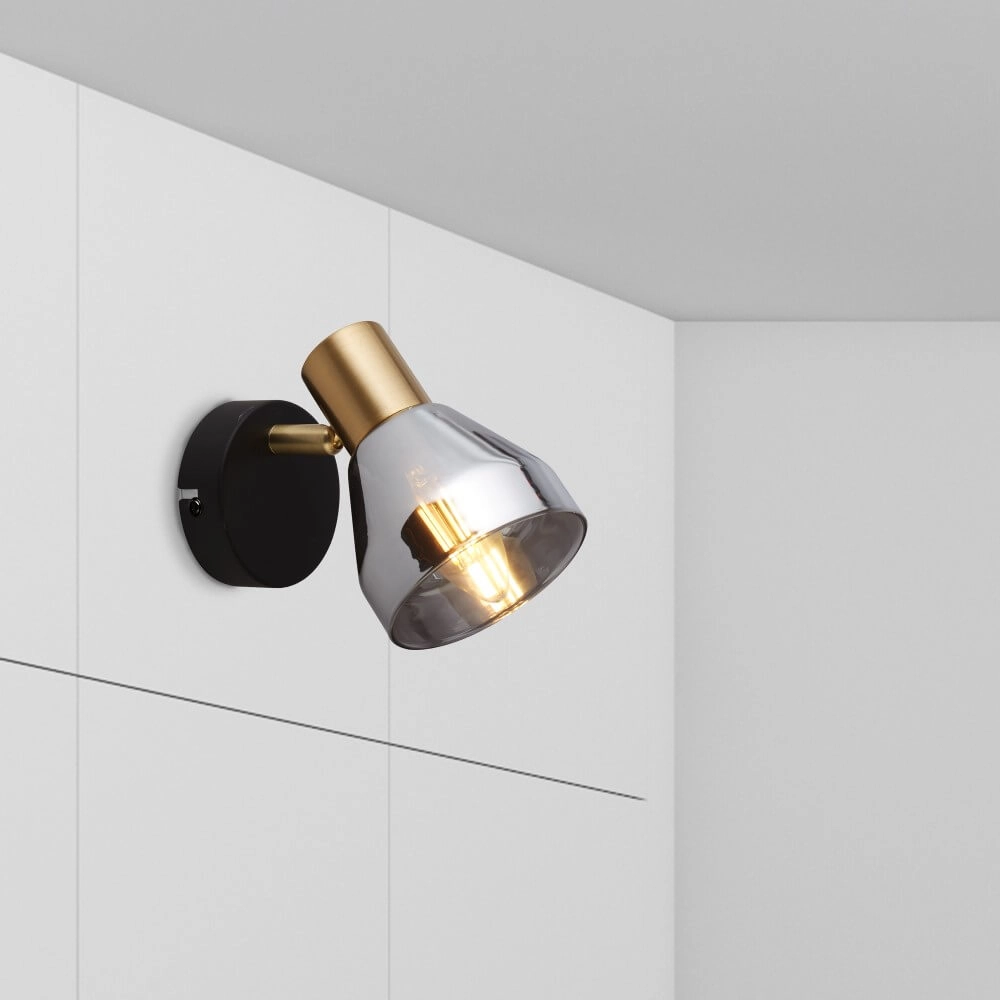 Wall light Westminster black with gold Searchlight 5053423227887