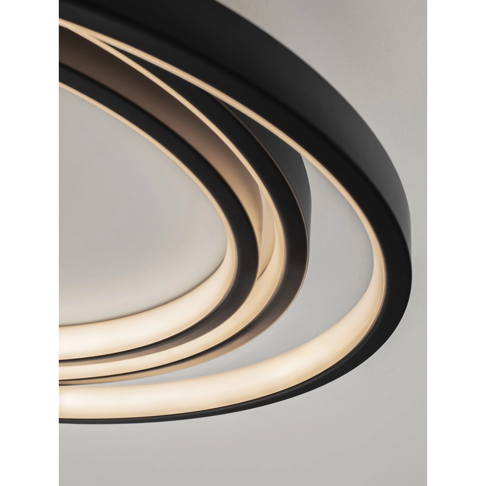 Round ceiling lamp Arbor black Ø 44cm Lyora 5212017454928