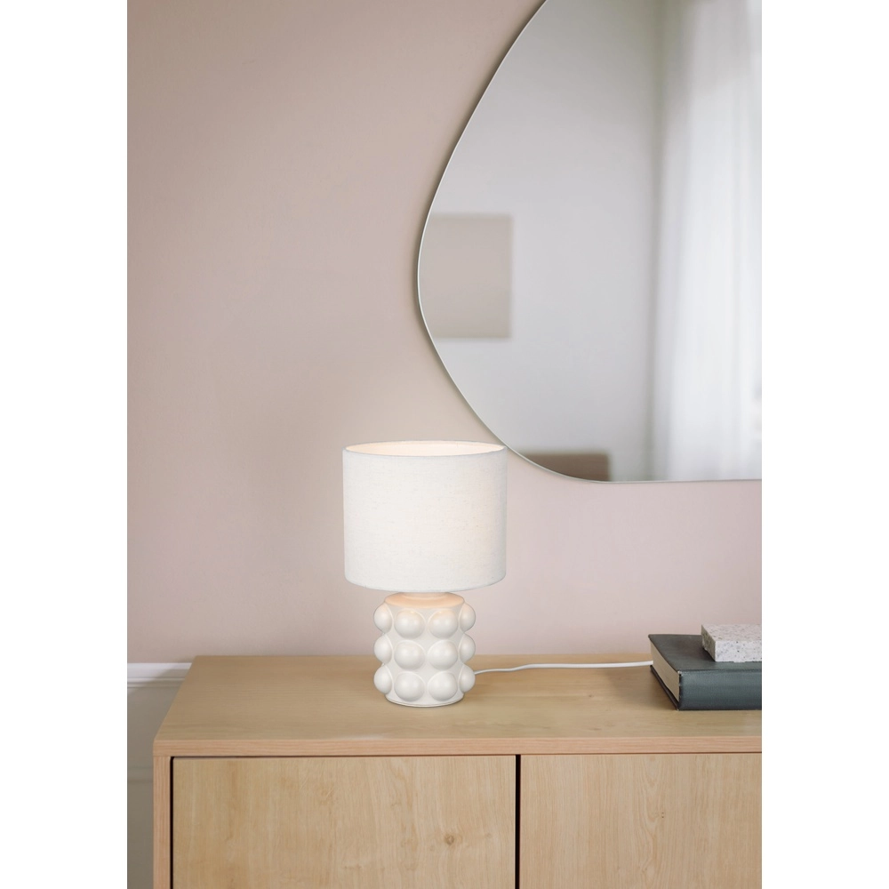 Table lamp Kate white Ø 20cm Trio 4017807662535
