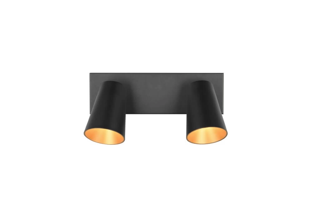 Double surface-mounted spotlight Sharp black Trio 4017807613063