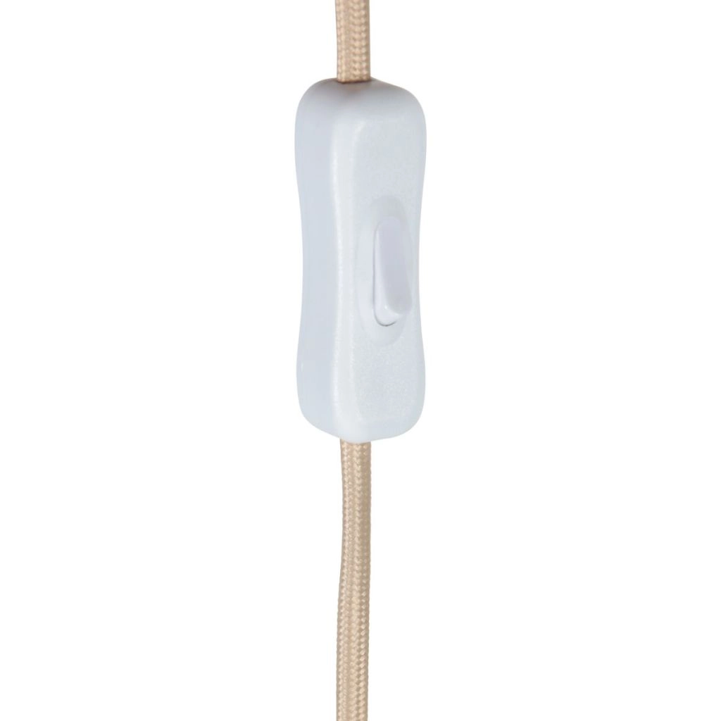 Table lamp stone Travino with white shade Ø20cm Steinhauer 8712746183528