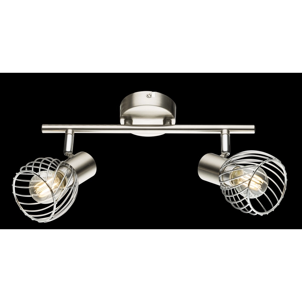 Ceiling lamp Texas 2-light nickel Globo 9007371359899