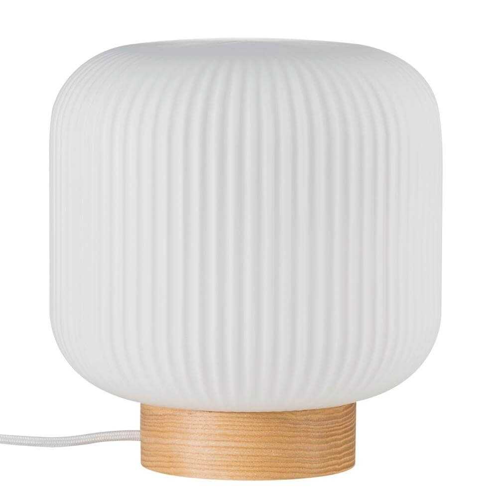 Table lamp Milford wood with white Nordlux 5701581463783