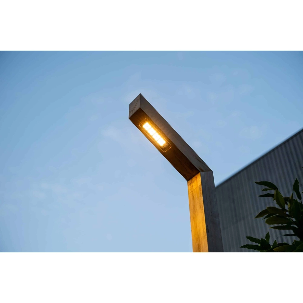Wooden street lamp Strato Rustic chestnut - 4M - PH08 - 3000K Timberlab 8716803514546