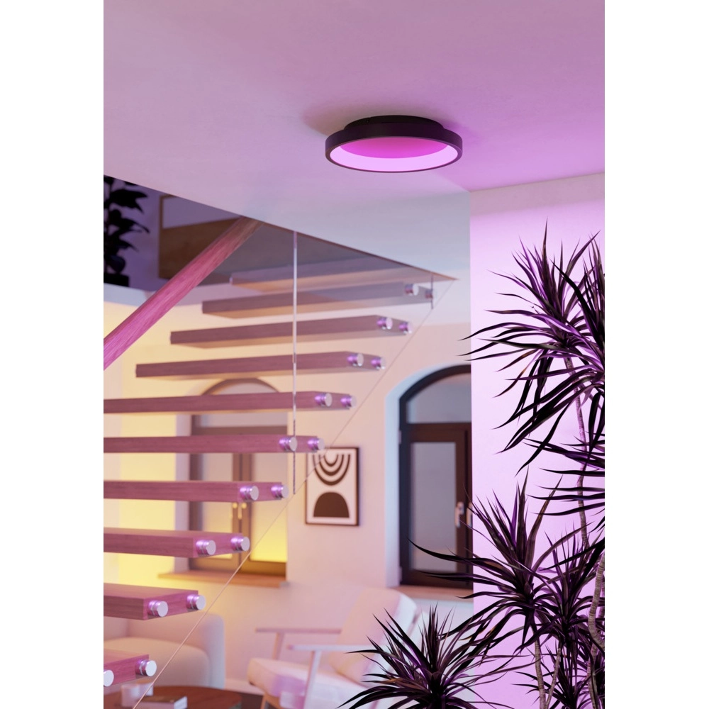 Round ceiling lamp Loretello-Z Smart Black Eglo 9008606358243