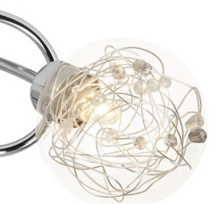 Design ceiling lamp Joya 3-light grey Brilliant 4004353216077