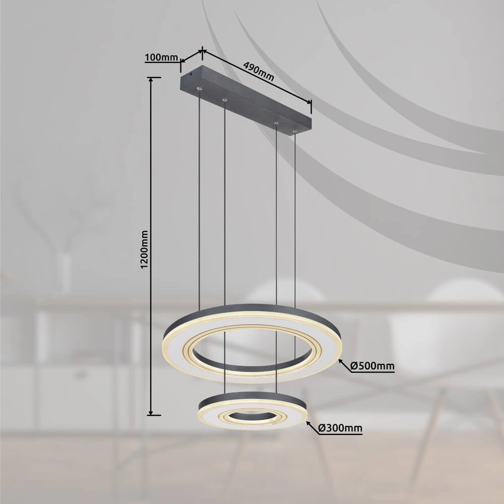 Pendant lamp design Blasius Ø 50cm Globo 9007371422630