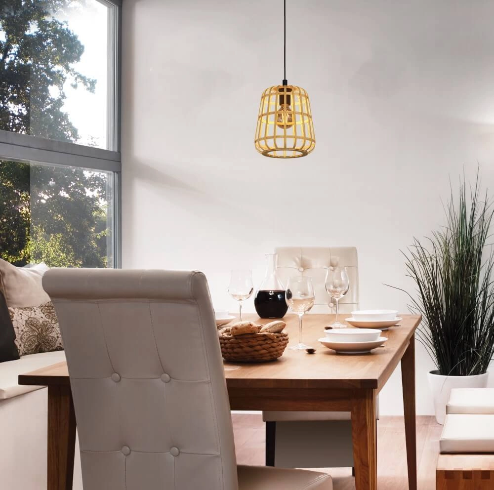Rattan hanging lamp Montezuelo Ø 24cm Stars of Light 9008606240517