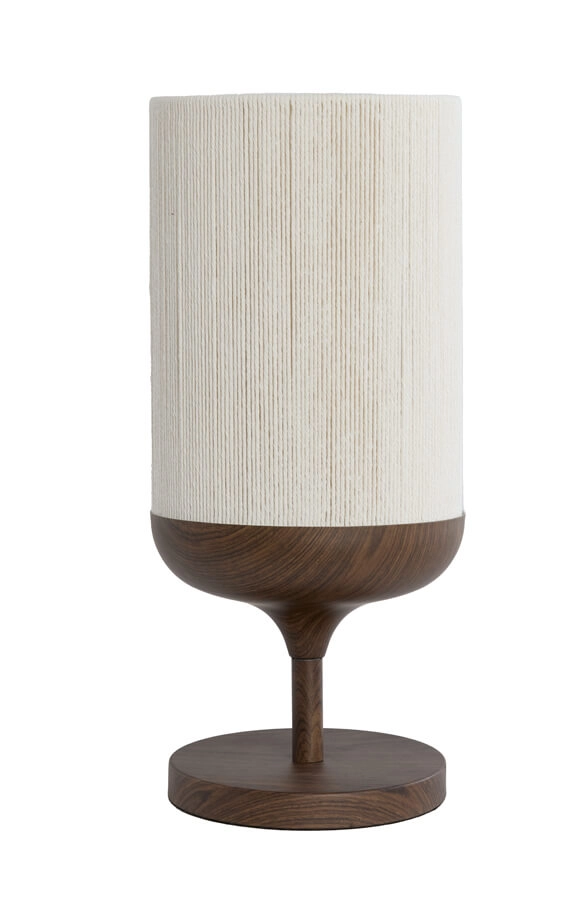 Table lamp Dania dark wood print Light & Living 8717807759599